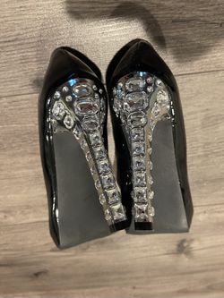 Women black Heels 7.5