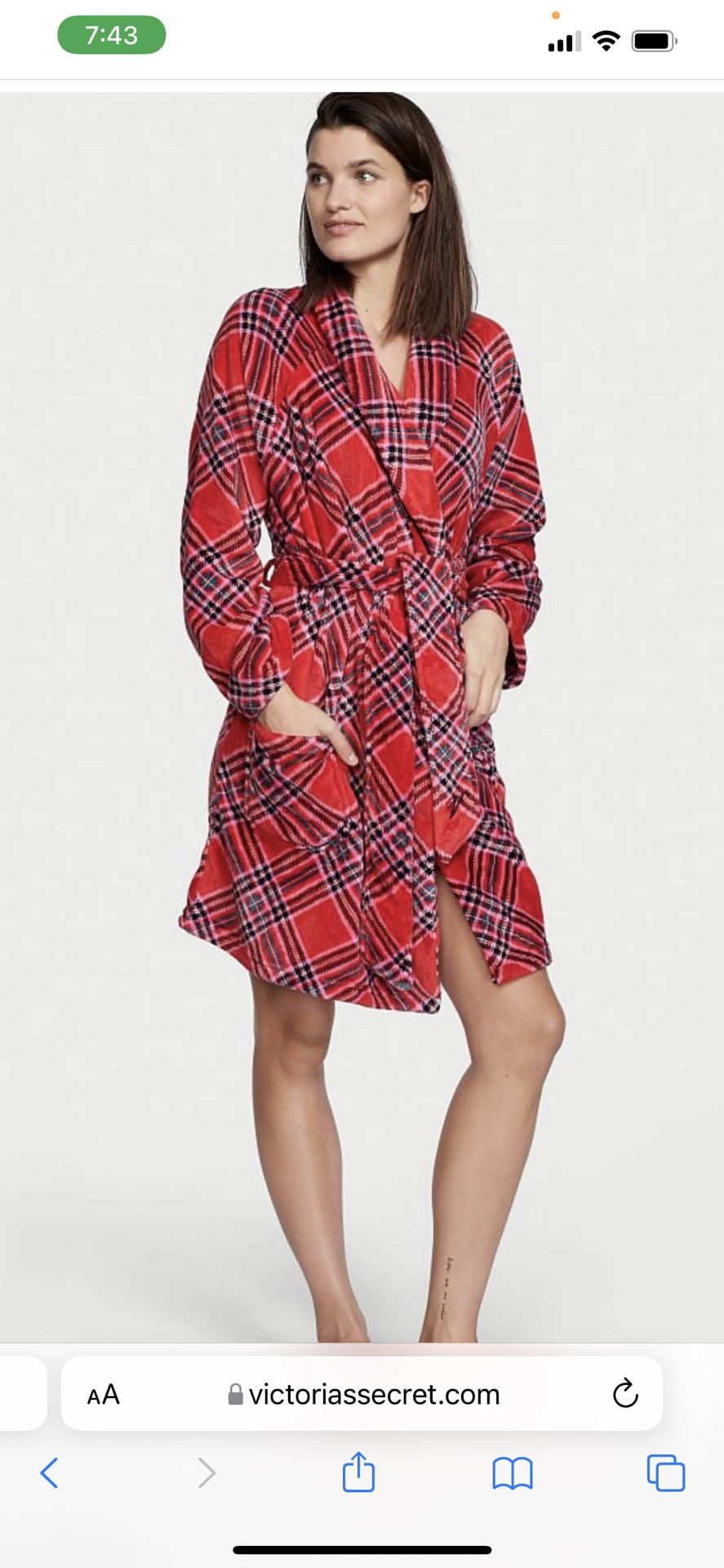 Pink Robe Size Large