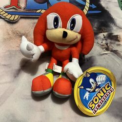 Toy Factory Sonic The Hedgehog Knuckles Plush 8”