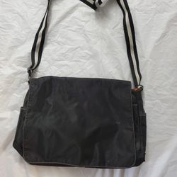Nine West University Black Over The Shoulder Backpack Multi-Pockets