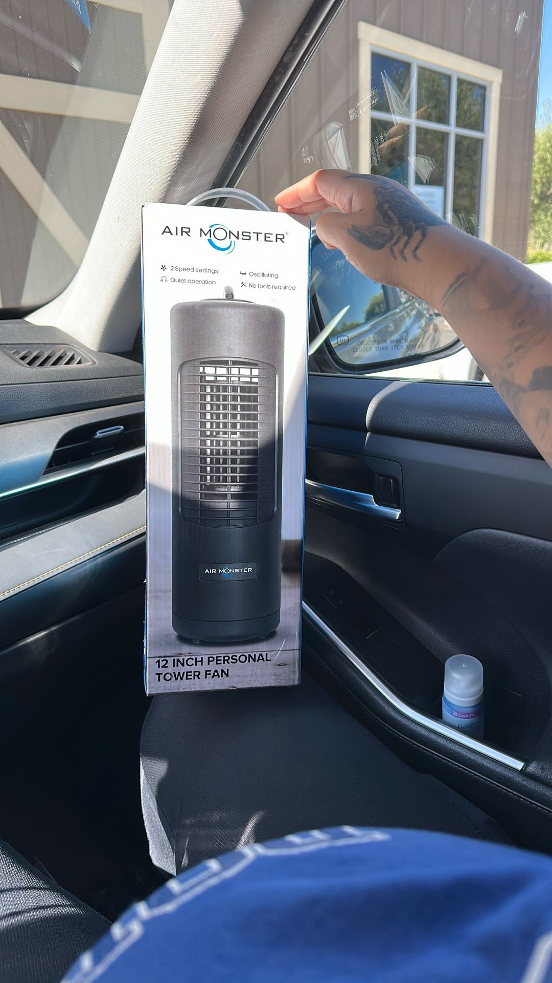 air Monster 12 Inch Personal Tower Fan 