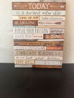 Motivational Quote Wall Art Canvas