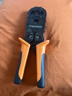 Premier Crimper & RJ11 Connectors 97 pieces pass- through open box