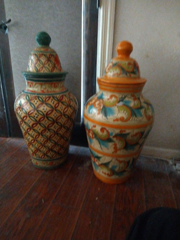 Jarrones De Barro Mexicanos