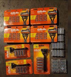 83 Gillette cartridges plus 3 actual razors (Gillette fusion 5) monster package deal unreal price
