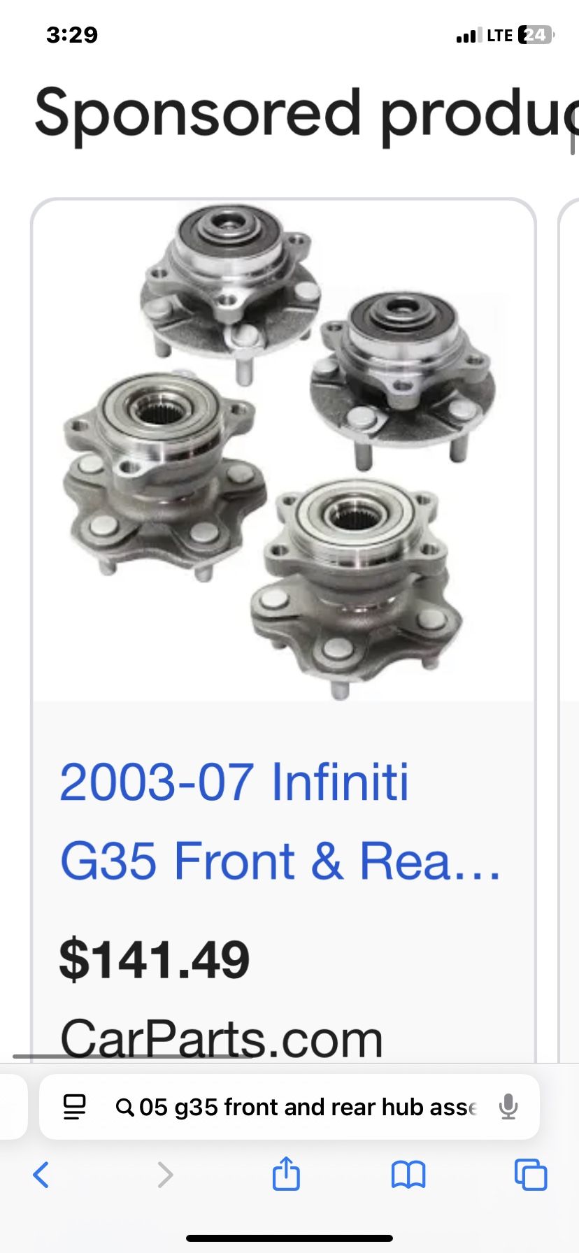 G35 Hubs