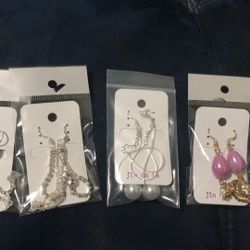 Earrings 3 Pairs x $10 New 