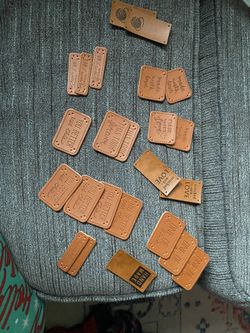 Faux  Leather Labels