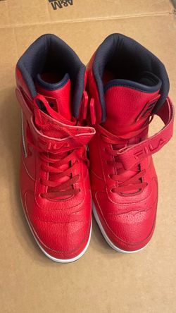 Fila Red High-Top Sneakers