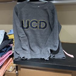 Gray UC Davis Sweatshirt Size L