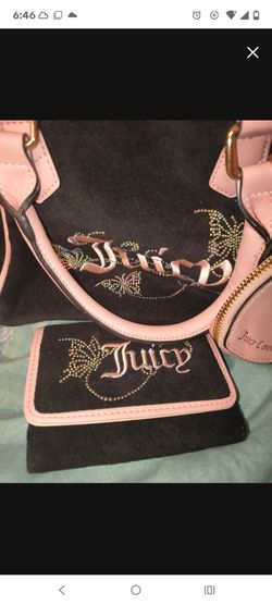 juicy couture matching wallet with matching purse