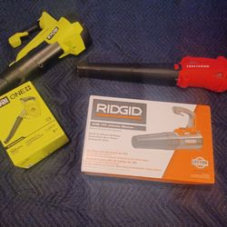 Ryobi, Ridgid and Craftsman Blowers!!