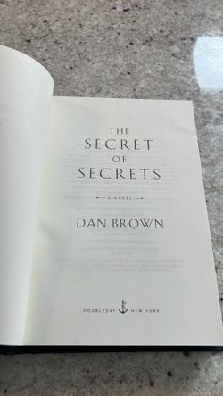 Dan Brown "The Secret of Secrets" Hardcover Book (New without Dust Jacket)