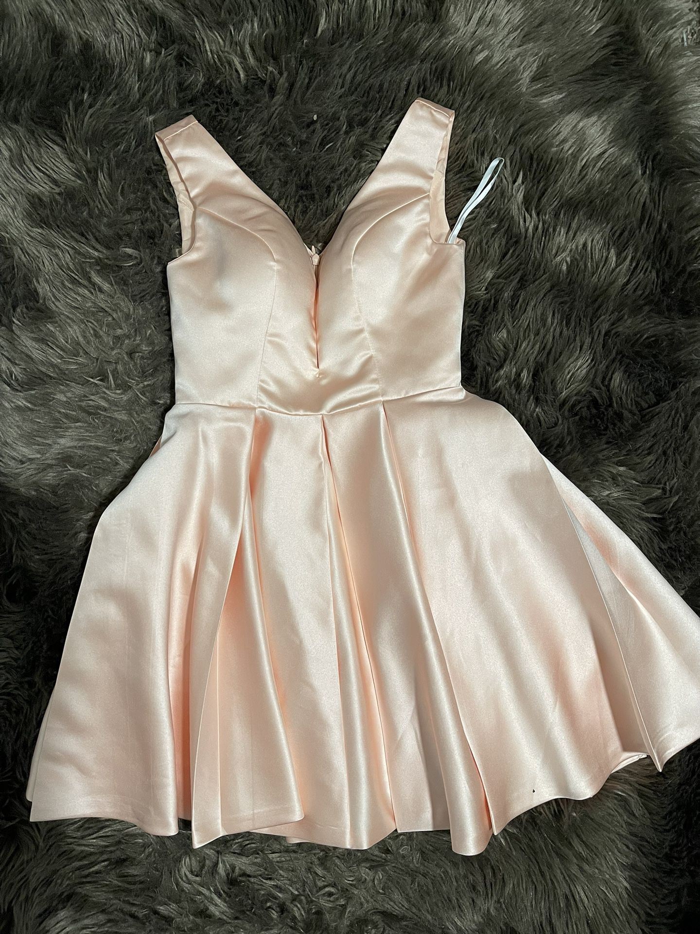 Champagne Pink Short Dress