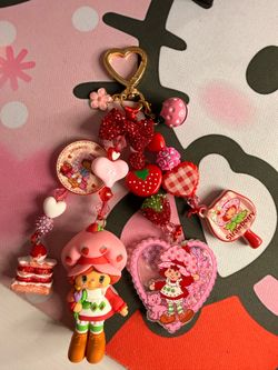 Strawberry shortcake Bag Charms