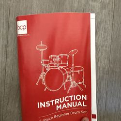 BCP five piece beginner drum set
