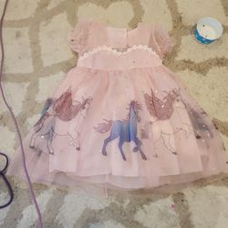 Size 2/3 Toddler Girl Unicorn Dress