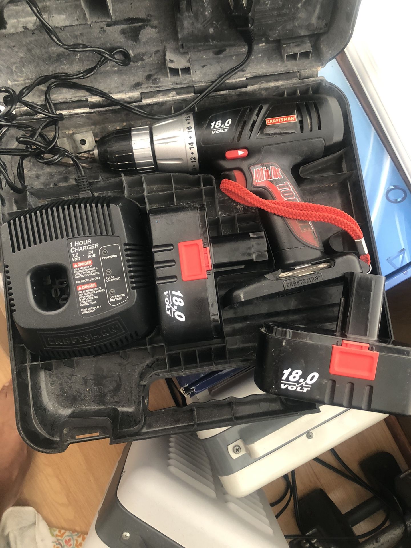Craftsman 18.0 Volt Drill with Charger/Case