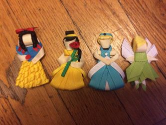 Princesses handmade hair clips