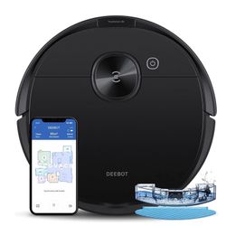 ECOVACS Deebot N8 Pro Robot Vacuum and Mop, Strong 2600Pa Suction, Laser Based LiDAR Navigation, Smart Obstacle Detection, Multi-Floor Mapping, Fully 