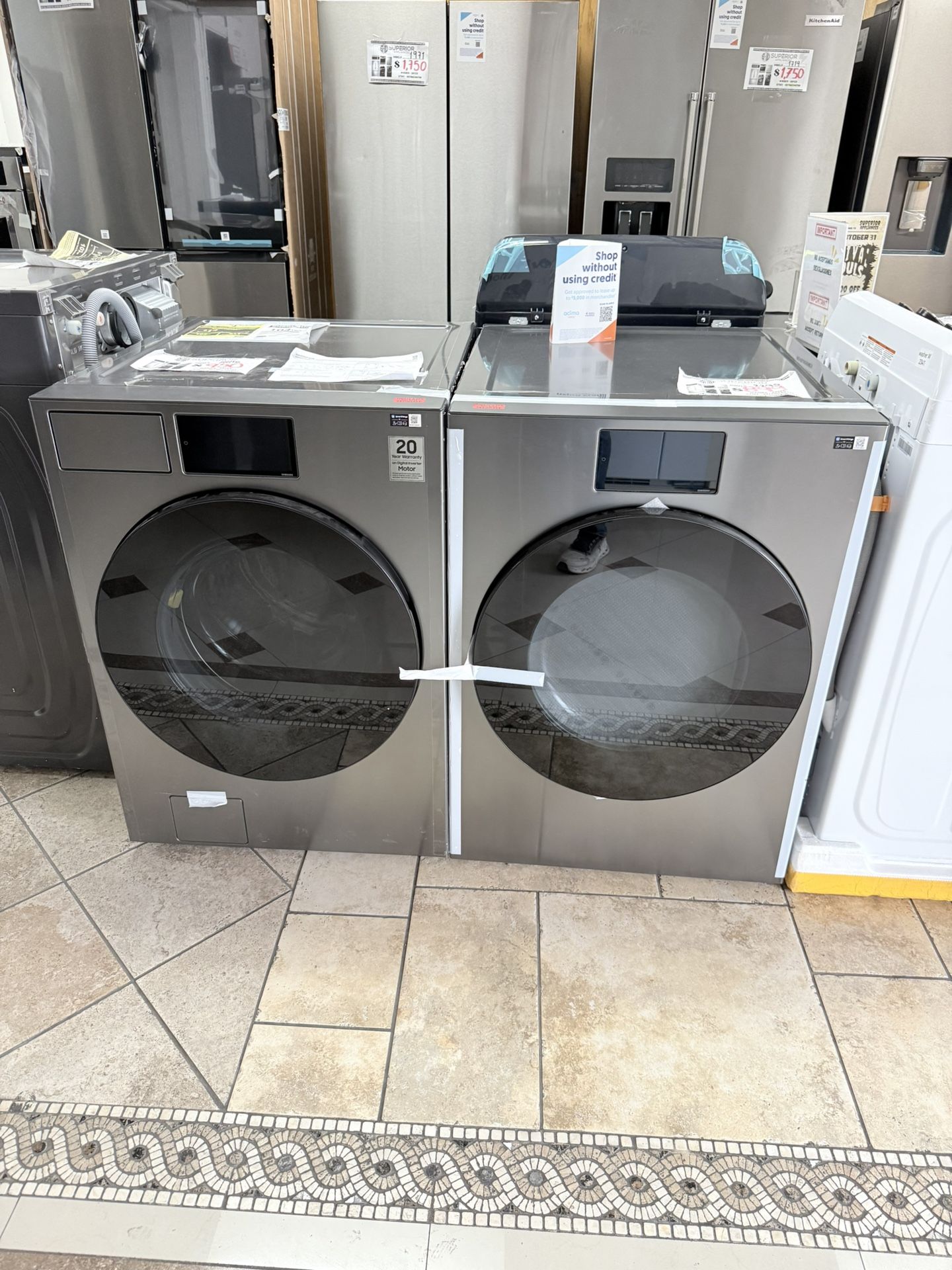 SAMSUNG BESPOKE FRONT LOAD WASHER DRYER