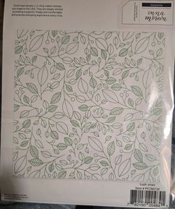 Pink Fresh Lush Vines stamp