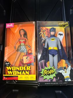 Barbie Wonder Woman & Batman Classic TV Series pink label Doll