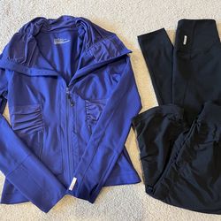 Zella Women’s Set - 1 zip up jacket and 2 pants