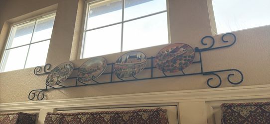 4 Plate Wall Decor 