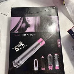 5 in 1 Hair Dryer Brush Set – Ionic Air Styler, Blow Dryer, Curling Iron & Hot Air Brush in One, Detachable Design for Drying, Curling, and Straighten