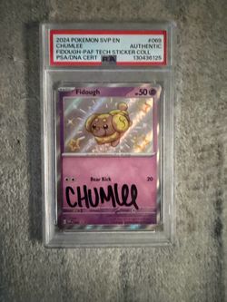 Chumlee Signed Pokémon card - Authenticated by PSA!!