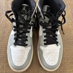 Nike Air Jordan 1 Mid Light Smoke Grey 2020 Men's 8