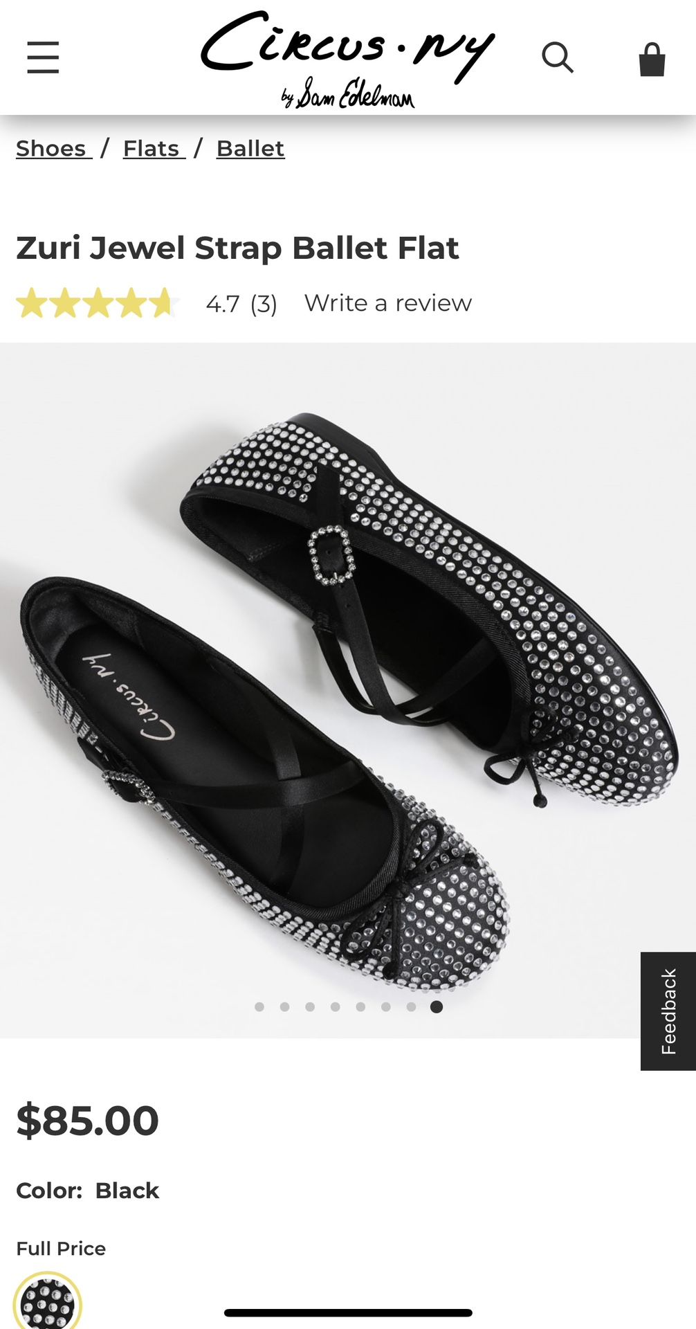 Circus NY By Sam Edelman Embellished Ballet Flats 