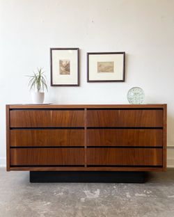 1970’s Walnut Lane Furniture Low Dresser