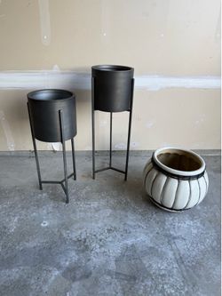 Crate & Barrel plant pots