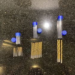 35 Pieces Titanium Drill Bit Set: 18 1/16”, 14 1/8”, 3 1/4”