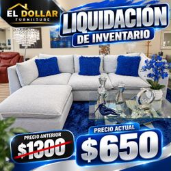 Sectional Sofa / Includes Ottoman / Clearance