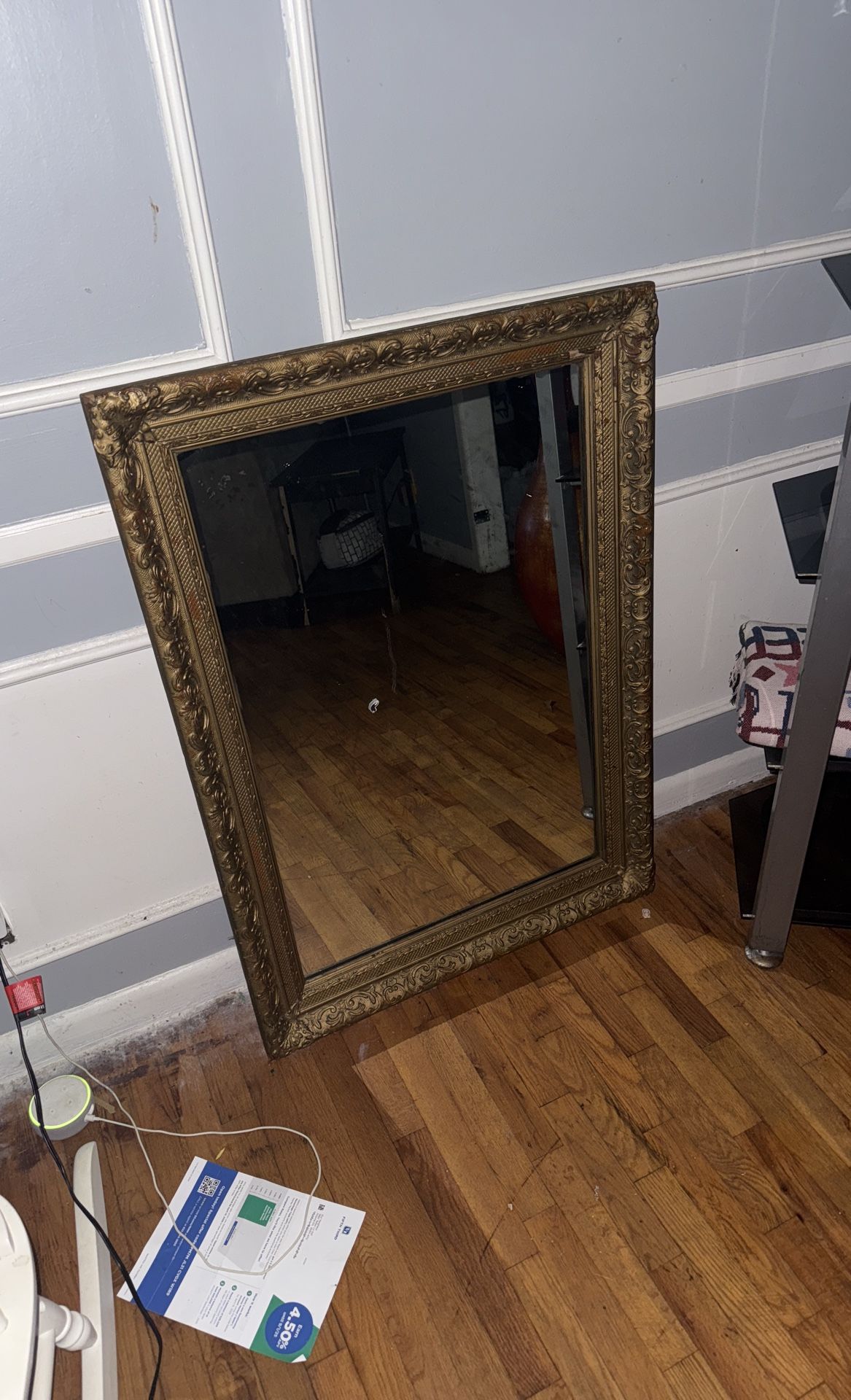 Antique Gold Frame & Mirror – Large –