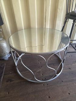 center table mirror round