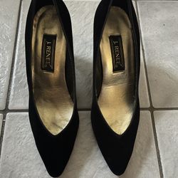 J. Renee woman’s Black suede Heels size 9