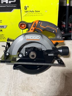 RIDGID TOOL ONLY 18V Cordless 6 1/2 in. Circular Saw NEW $70