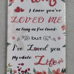 New Canvas Wall Art Print, Gift For Mom. Special Gift For Mom