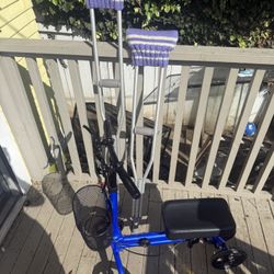 Scooter And Crutches 