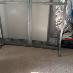 Free-standing Metal Fireplace Screen