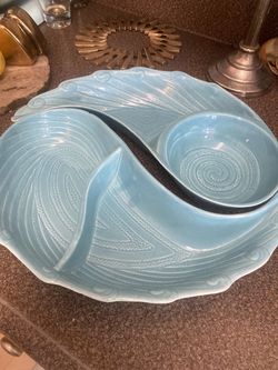 Shell cream entertaining bowls Made in California