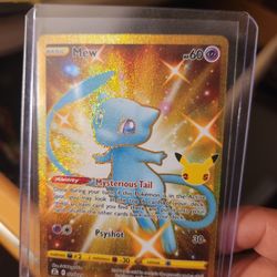 Pokemon Cards - Celebrations Gold Mew Secret