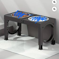 Pet feeder station/stand adjustable heights (JUST STAND NO BOWLS )