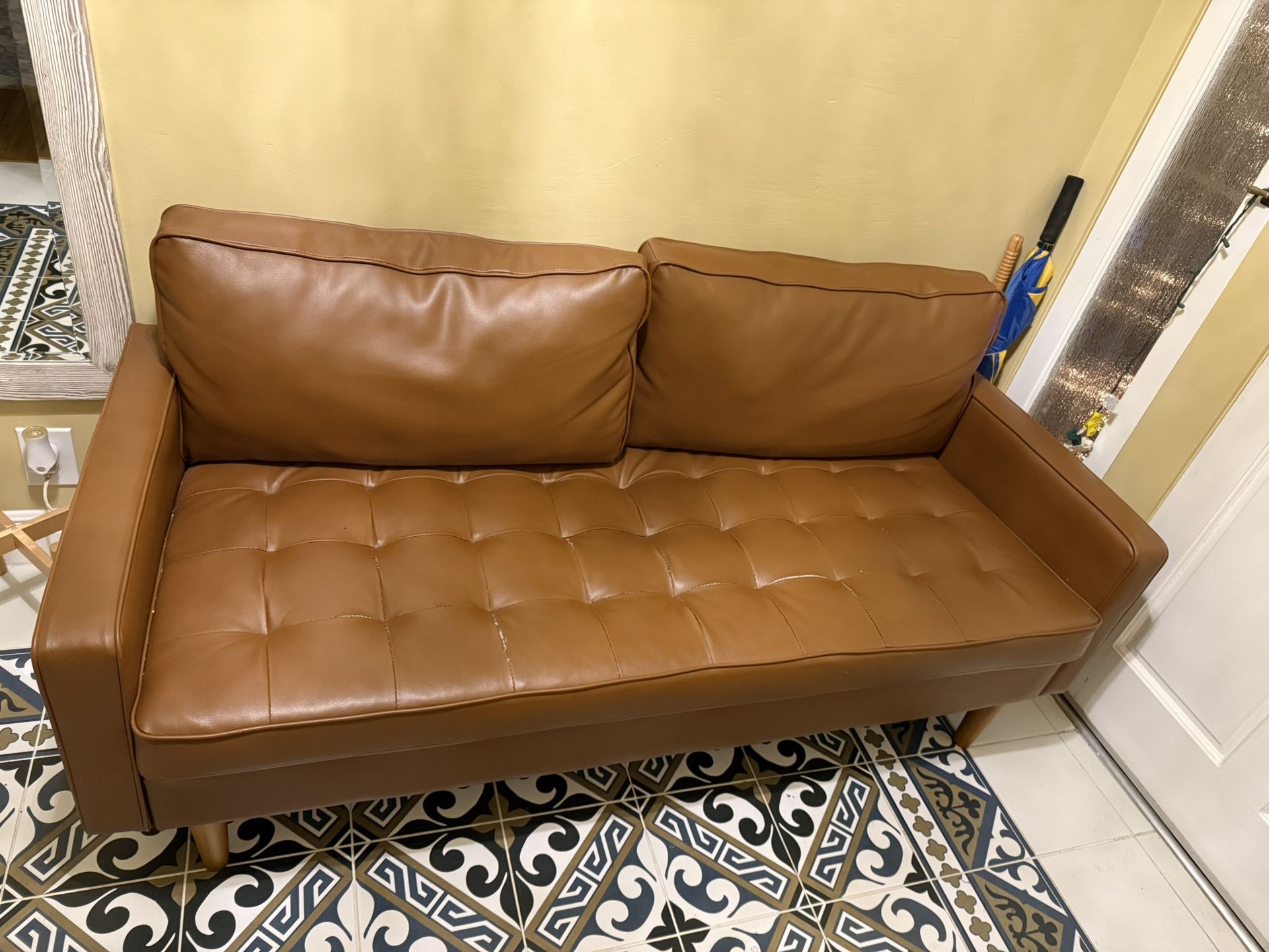 Brown Loveseat