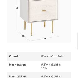 West Elm modernist night stand
