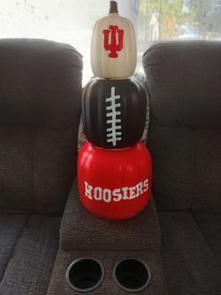 Indiana football 🏈 3 tier pumpkins